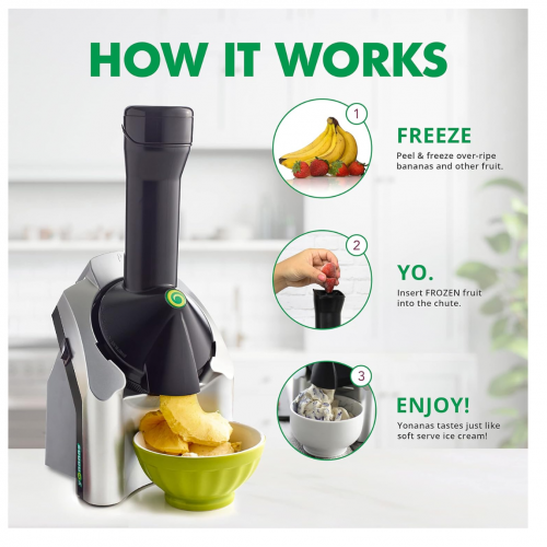 Máquina para hacer helados con frutas congeladas
